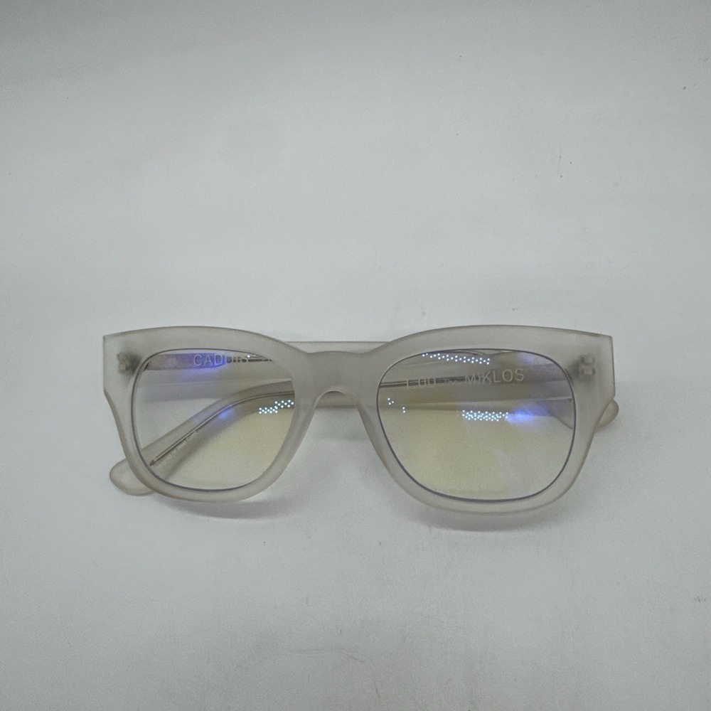 CADDIS The Miklos 1.00 Clear White Reading Glasses Port Starboard 52*20*145